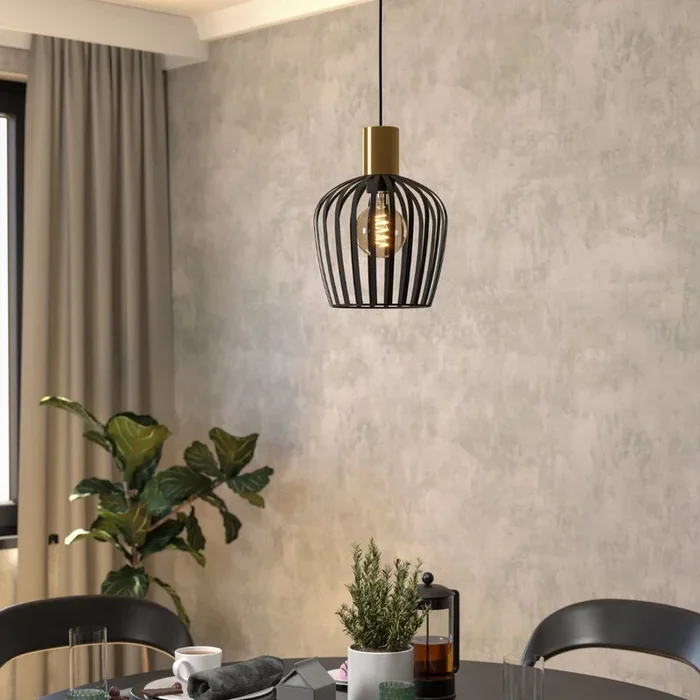 Empoli Black & Gold Pendant Ceiling Light