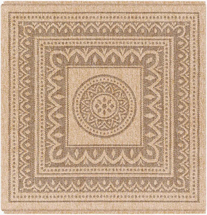 Encore ENC-2302 5ft Square Machine Woven Indoor/Outdoor Area Rug