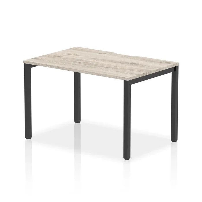Evolve Plus Single Starter Bench Desk – Grey Oak