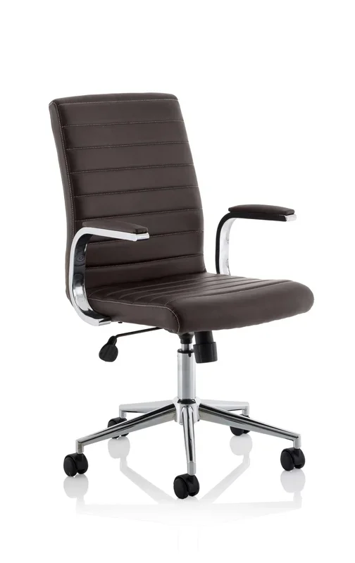 Ezra Executive Brown Leather Chair