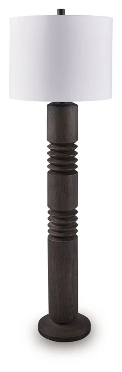 Fainwell – Distressed Black – Poly Floor Lamp