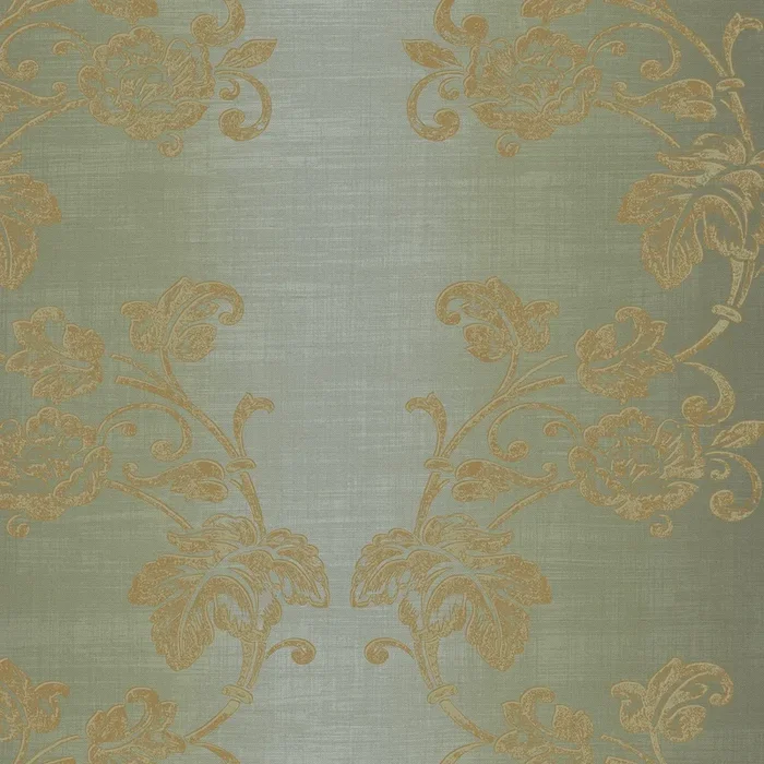 Fairwinds Studio 290-50604 Green Jacobean Ogee Wallpaper