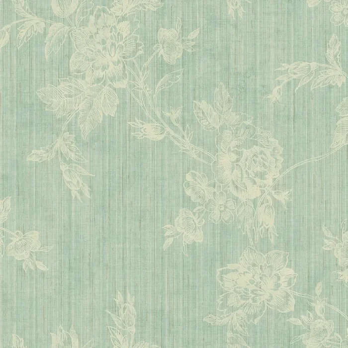 Fairwinds Studio 290-50902 Sage Tonal Rose Trail Wallpaper