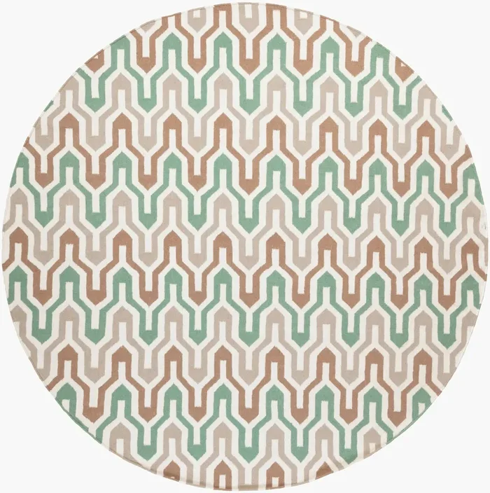 Fallon FAL-1105 8ft Round Handmade Wool Area Rug