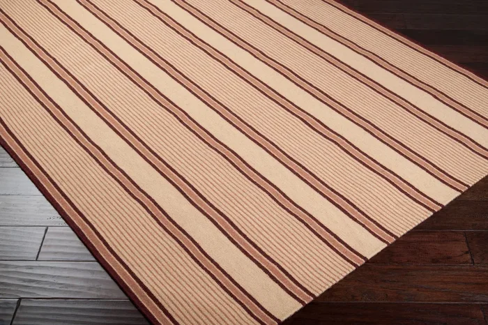 Farmhouse Stripes FAR-7007 3′ x 5′ Handmade Wool Accent Rug