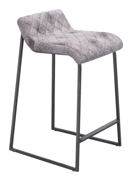 Father Counter Stool Vintage White, Faux Leather SET OF 2