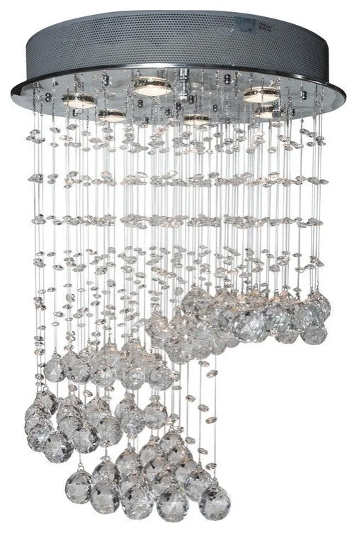 Finesse Decor Grand Crystal Waterfall, Small 6-Lights