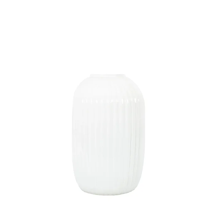 Fjord Medium White Vase