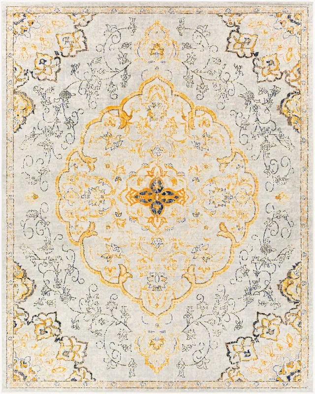 Floransa FSA-2325 8′ x 10′ Machine Woven Area Rug
