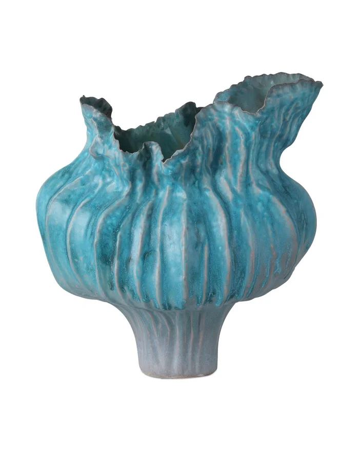 Flying Silk Blue Vase