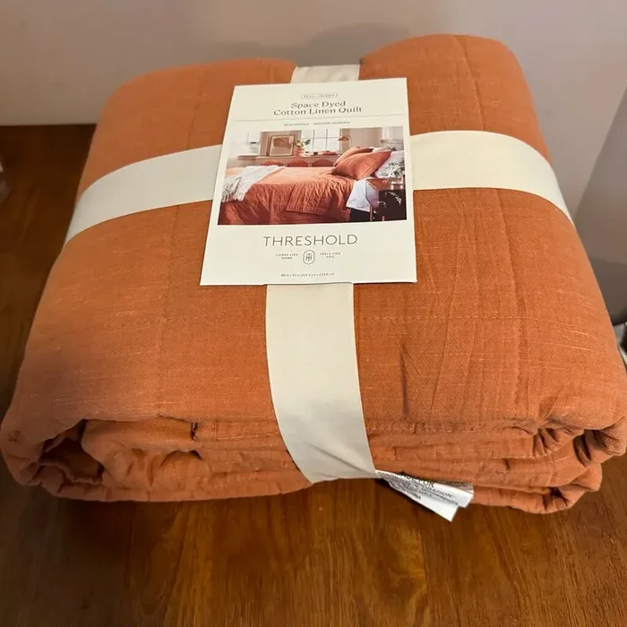 FULL Space Dyed Cotton Linen Quilt