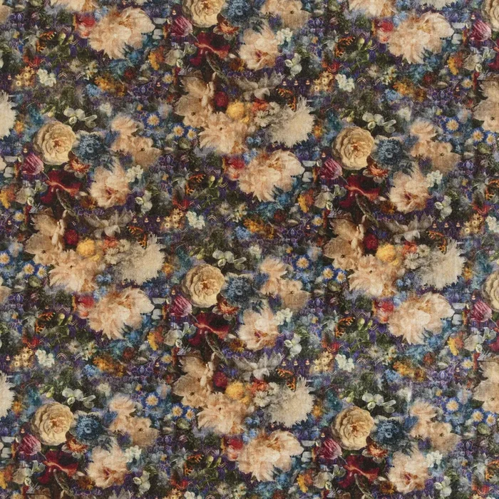 G P & J BAKER BP10642.2.0 ROYAL GARDEN VELVET SAPPHIRE Fabric