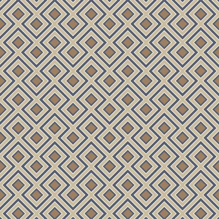 G P & J BAKER BW45098.5.0 LA FIORENTINA SMALL INDIGO Wallpaper