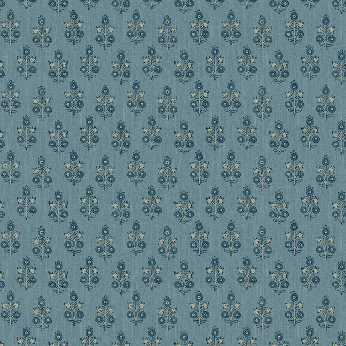 G P & J BAKER BW45117.5.0 POPPY SPRIG BLUE Wallpaper