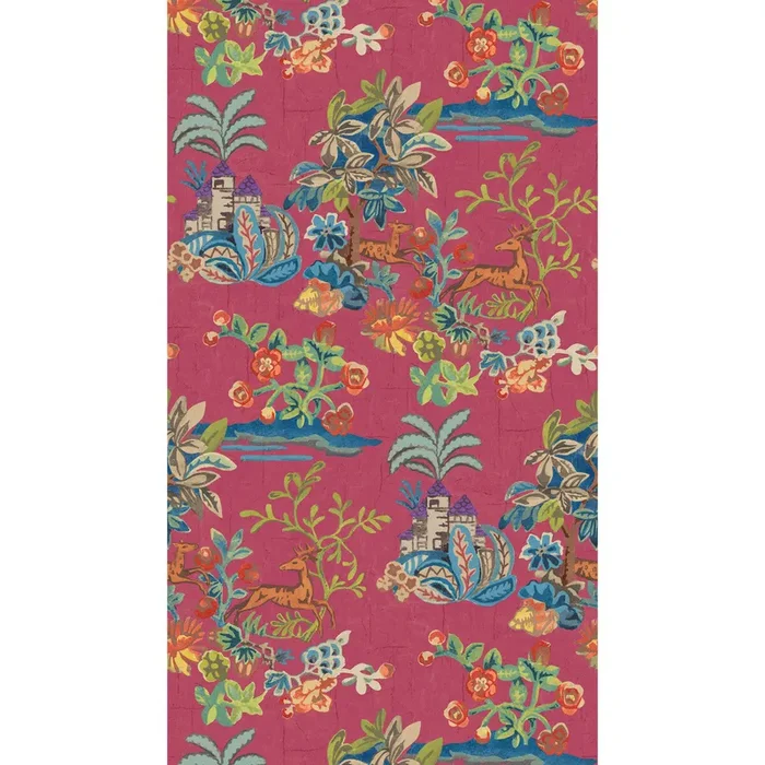 G P & J BAKER BW45138.4.0 KNIGHT’S TALE FUCHSIA Wallpaper