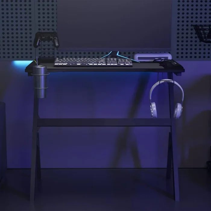 Gaming Desk Led With Y Shape