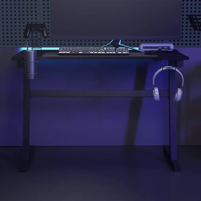 Gaming Desk Led With Z Shape