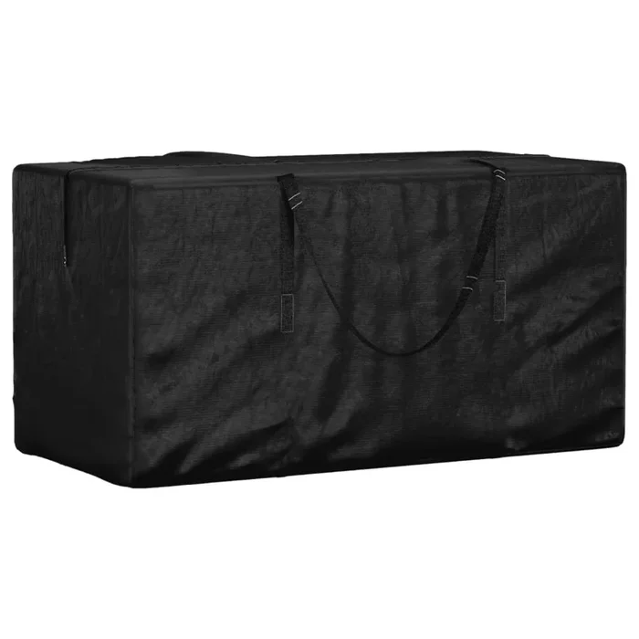 Garden Cushion Storage Bag Black Polyethylene