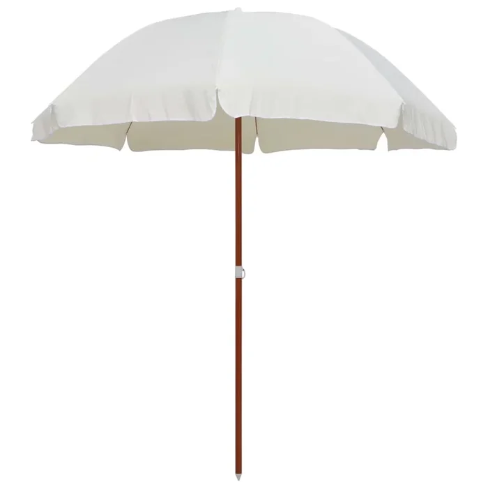 Garden Parasol With Steel Pole