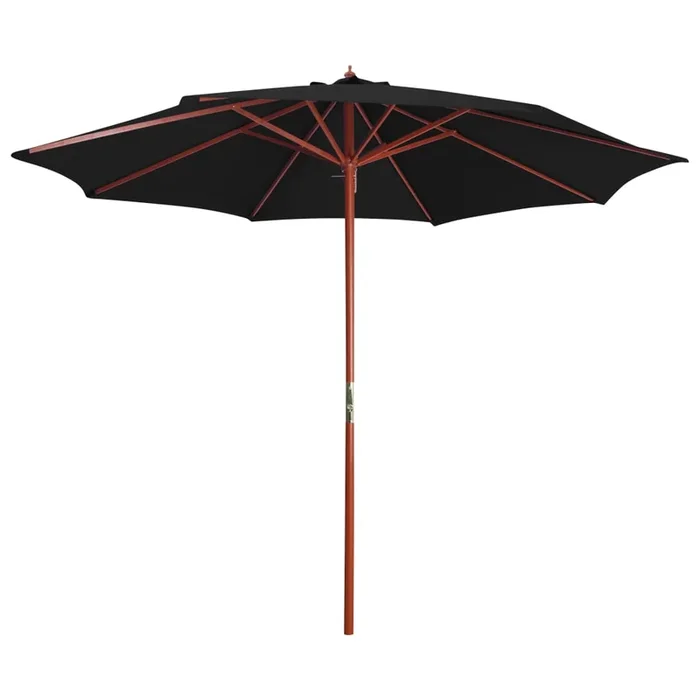Garden Parasol With Wooden Pole 300X258 Cm
