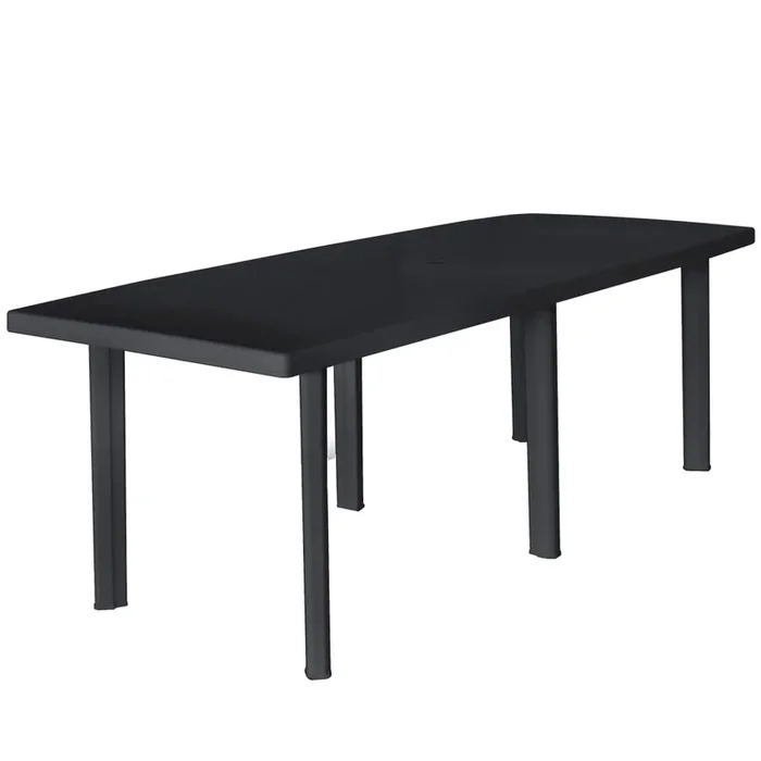 Garden Table Anthracite 216X90X72 Cm Plastic