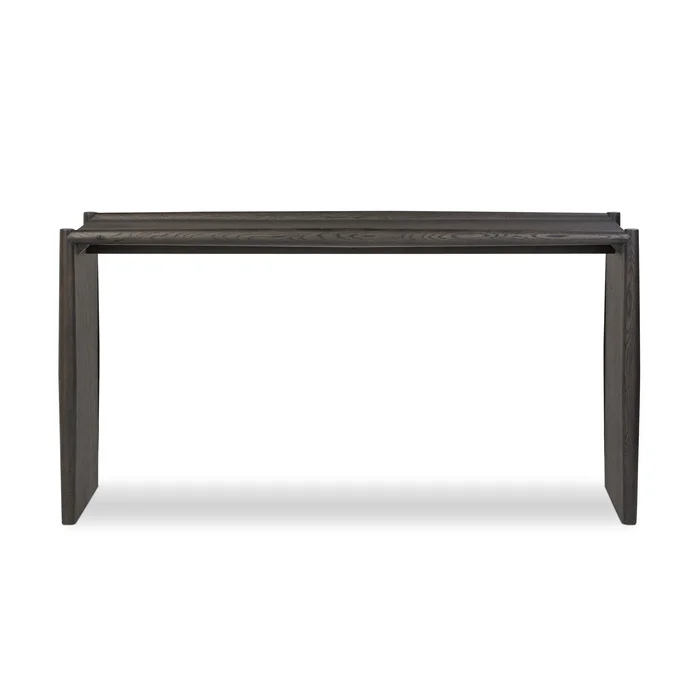 Glenview Console Table – Smoked Black Oak