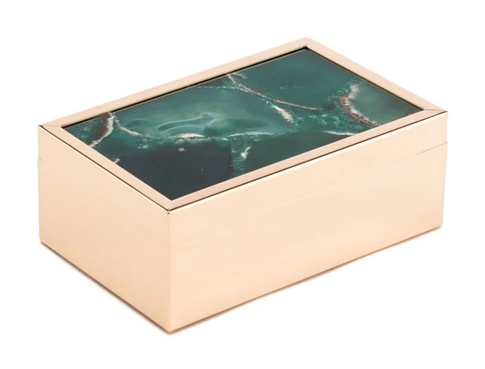 Green Stone Box Sm Green, 16784