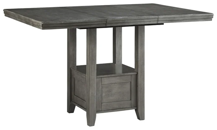 Hallanden – Gray – Rectangular Dining Room Counter Extension Table