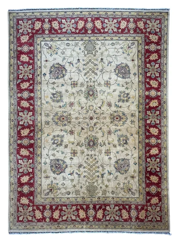 Hand-Knotted Afghani Kazak Sultani Wool Rug – 8’3″ x 11’7″