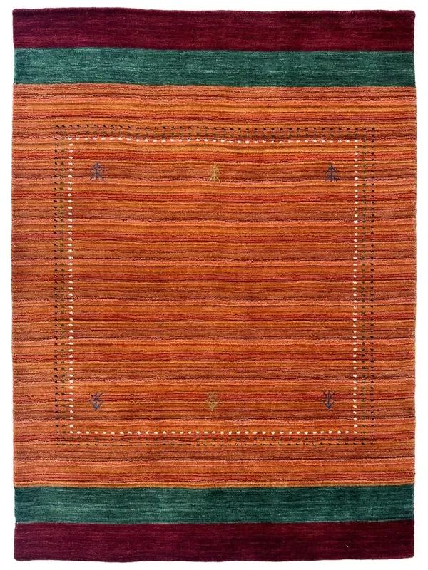 Hand-Woven Indo-Gabbeh Rug 4’ x 5’7”