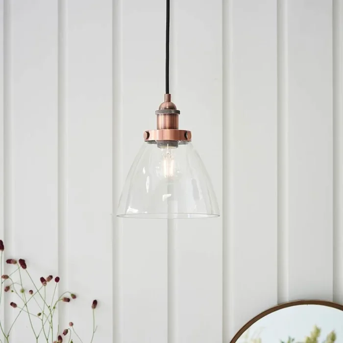 Hansen Small Pendant Ceiling Light Copper