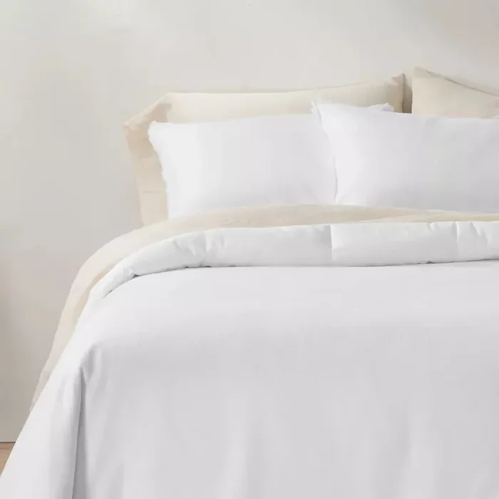 Heavyweight Linen Blend Comforter – King