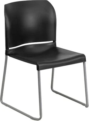 HERCULES Series 880 lb. Capacity Black Full Back Contoured Stack Chair – RUT-238A-BK-GG