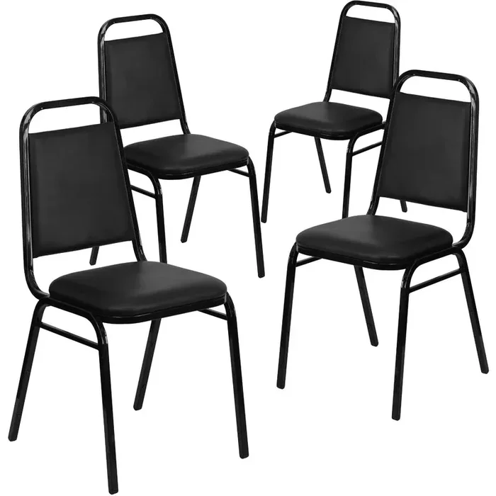 Hercules Trapezoidal Back Stacking Banquet Chair (Set of 4)