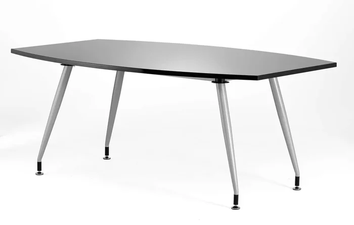 High Gloss Writable Boardroom Table – Black