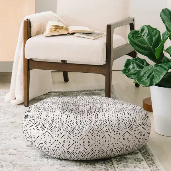 Holli Zollinger Boho Round Tile Floor Pillow (SET OF 2)