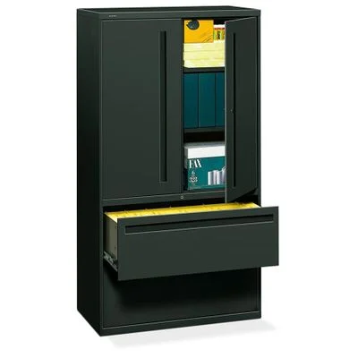 Hon 2-Drawer Lateral Filing Cabinet in Charcoal – HON785LSS
