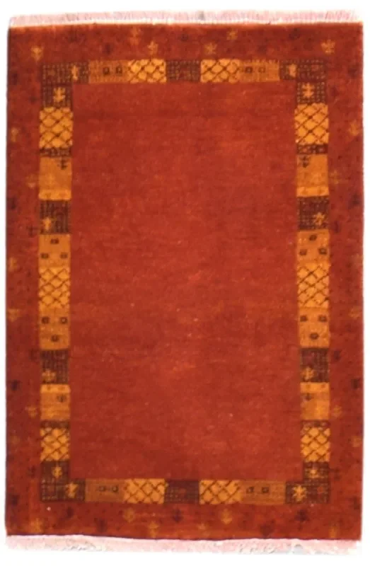 Hyacinthe 2′ X 3′ Rug Wool Rust Southwestern Hand Knotted American Tribal