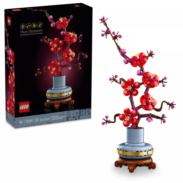 Icons Plum Blossom Flower Décor Display Set for Office Décor