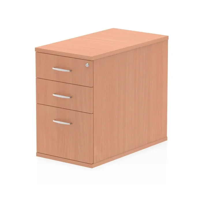 Impulse 800mm Deep Desk High Pedestal Beech