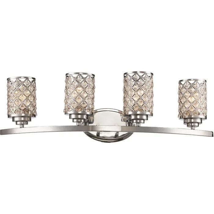 Infusion 4 Light 31 inch Polished Chrome Vanity Bar Wall Light KB2446-A2-B3-P2