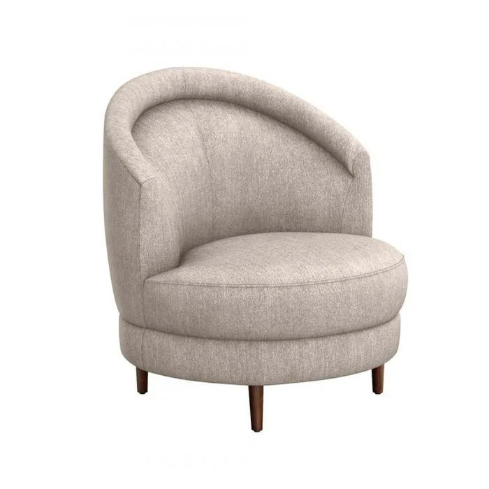 Interlude Capri Grand Swivel Chair Bungalow / Walnut