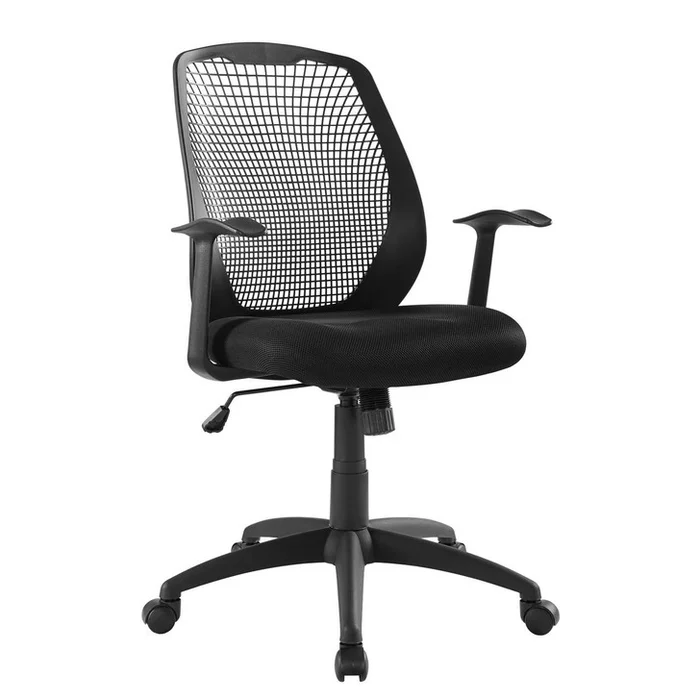 Intrepid Mesh Office Chair, Fabric, Black 15354