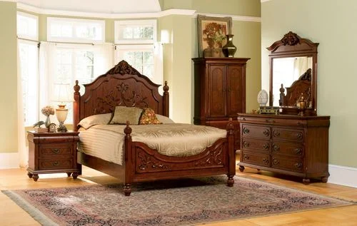 Isabella California King Size Bedroom Furniture Set in Oak – Coaster – 200511KW-BSET