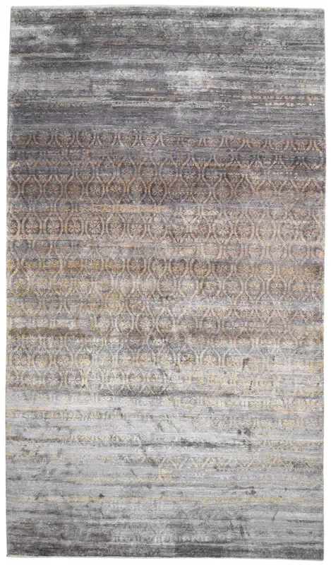 Janela Silk Rust Rug 8′ X 14′ Modern Hand Knotted Moroccan Trellis