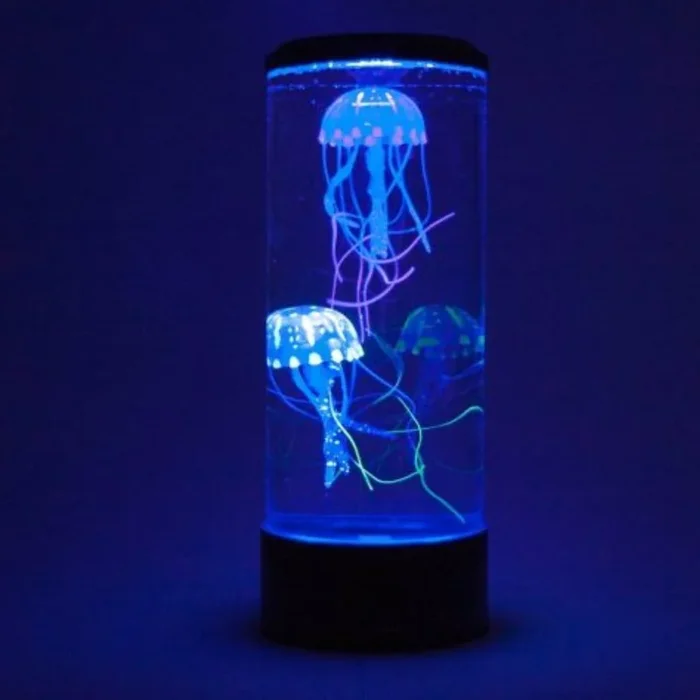 Jellyfish Tank Mood Light Colour Changing Tube H35cm – Black Base
