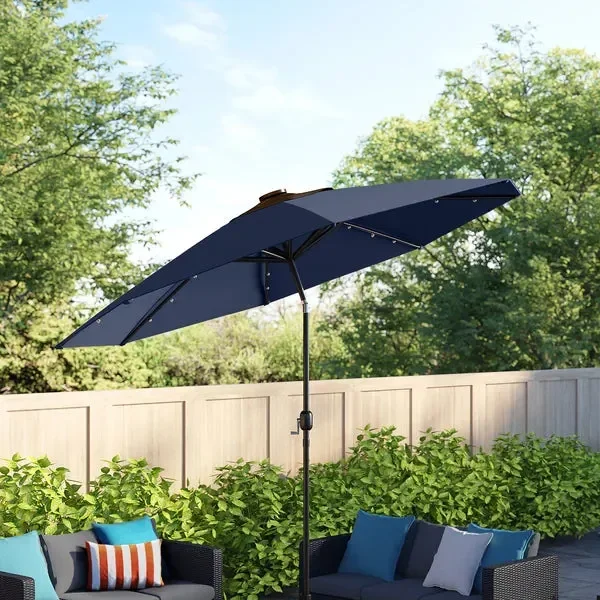 Jericho 108” Lighted Market Umbrella