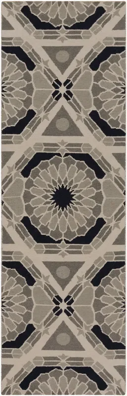 Kaleidoscope KAL-8004 8ft Runner Handmade Wool Runner Rug