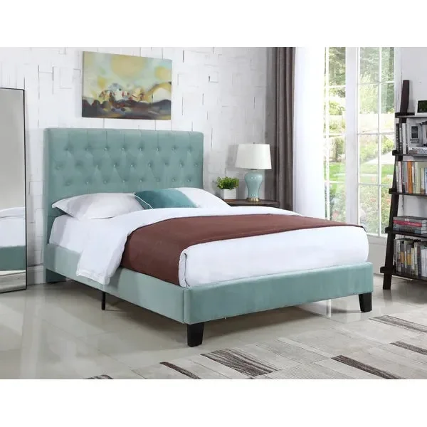 Kayden Tufted Upholstered Low Profile Standard Bed Queen