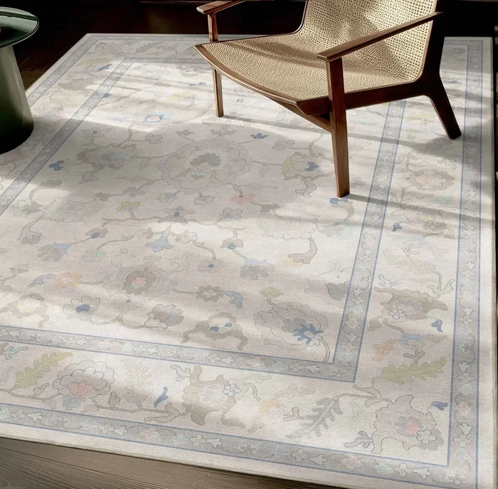 Konya Updated Traditional Oriental Pastel Rug for Living Room Bedroom Dining Room ,Easy Clean